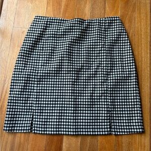 Eyeshadow Black and White Gingham Mini Skirt